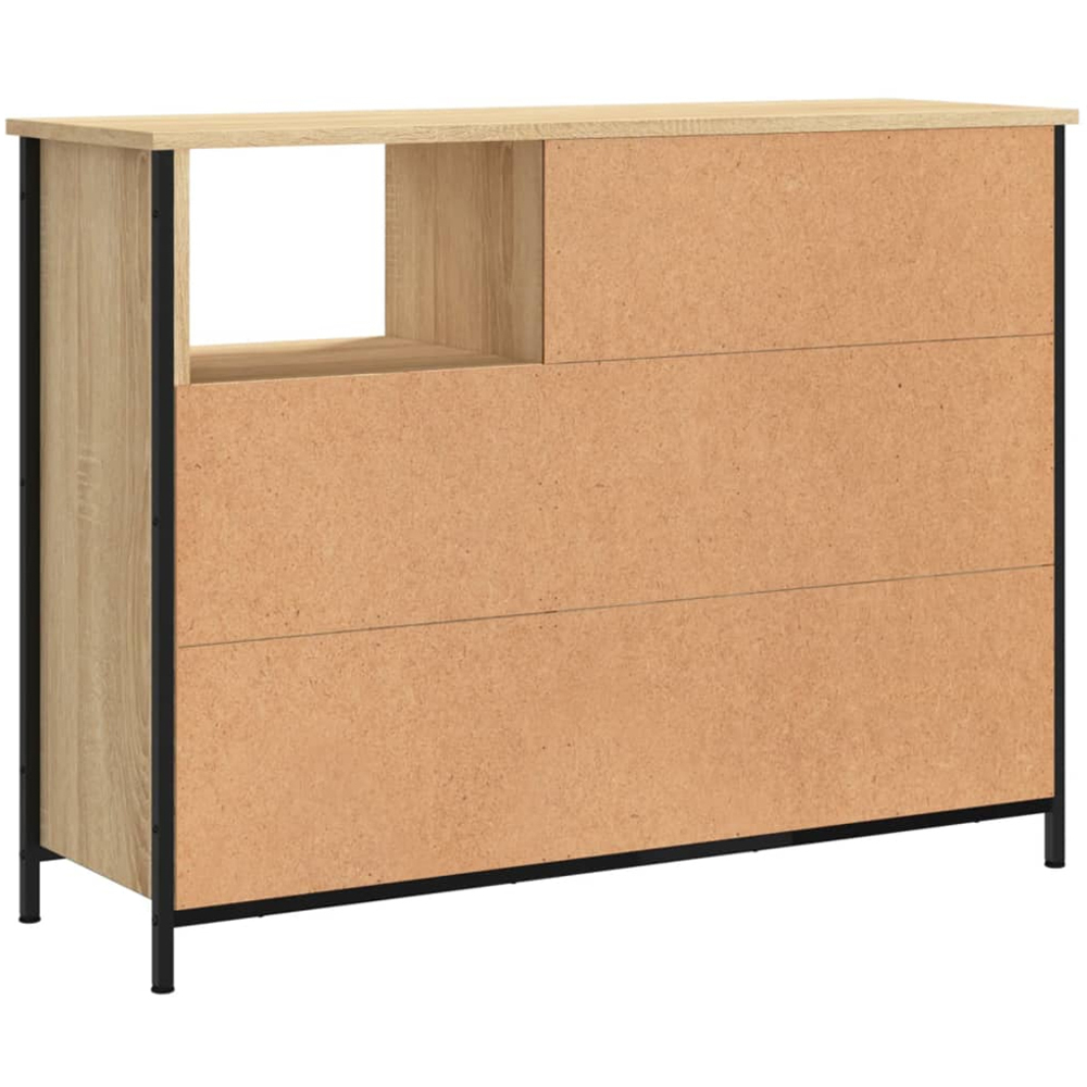 vidaXL 2 Door 3 Shelf Sonoma Oak Sideboard Image 4