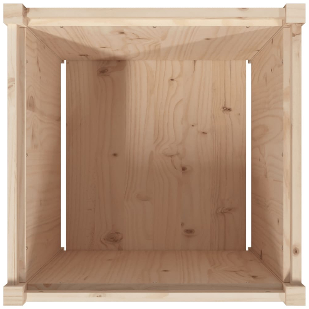 vidaXL Natural Pine Wood Garden Planter 60 x 60 x 60cm 2 Pack Image 8