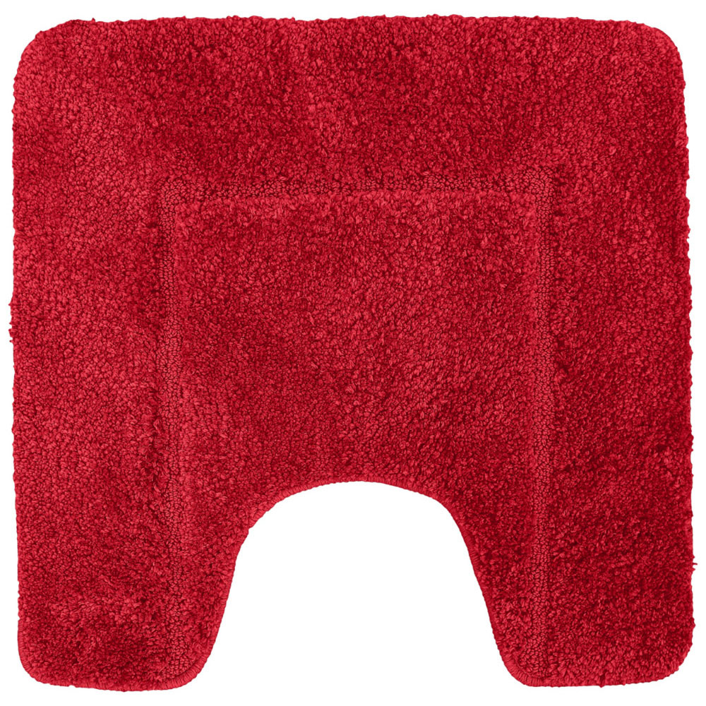 Mayfair Red Micro Fibre Bath Mat Set Image 4