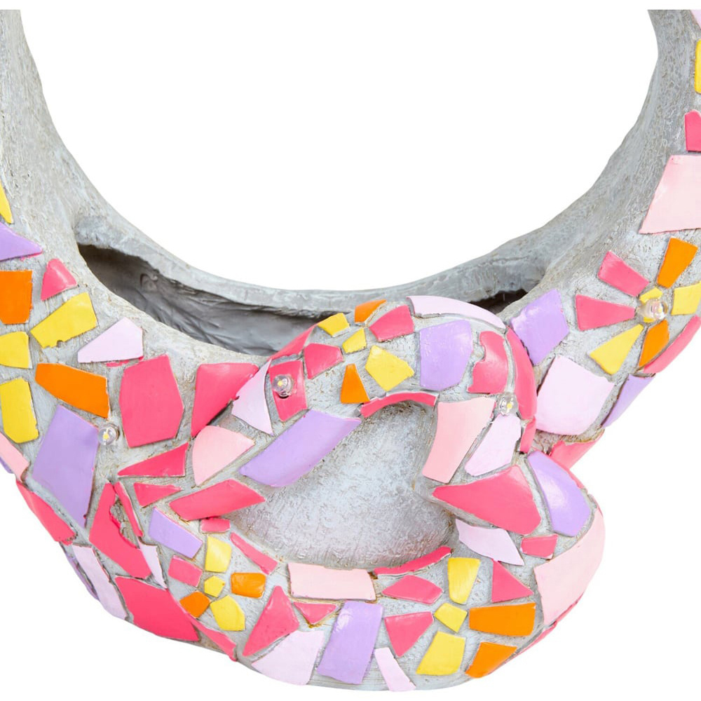 Solar Mosaic Heart Planter Image 5