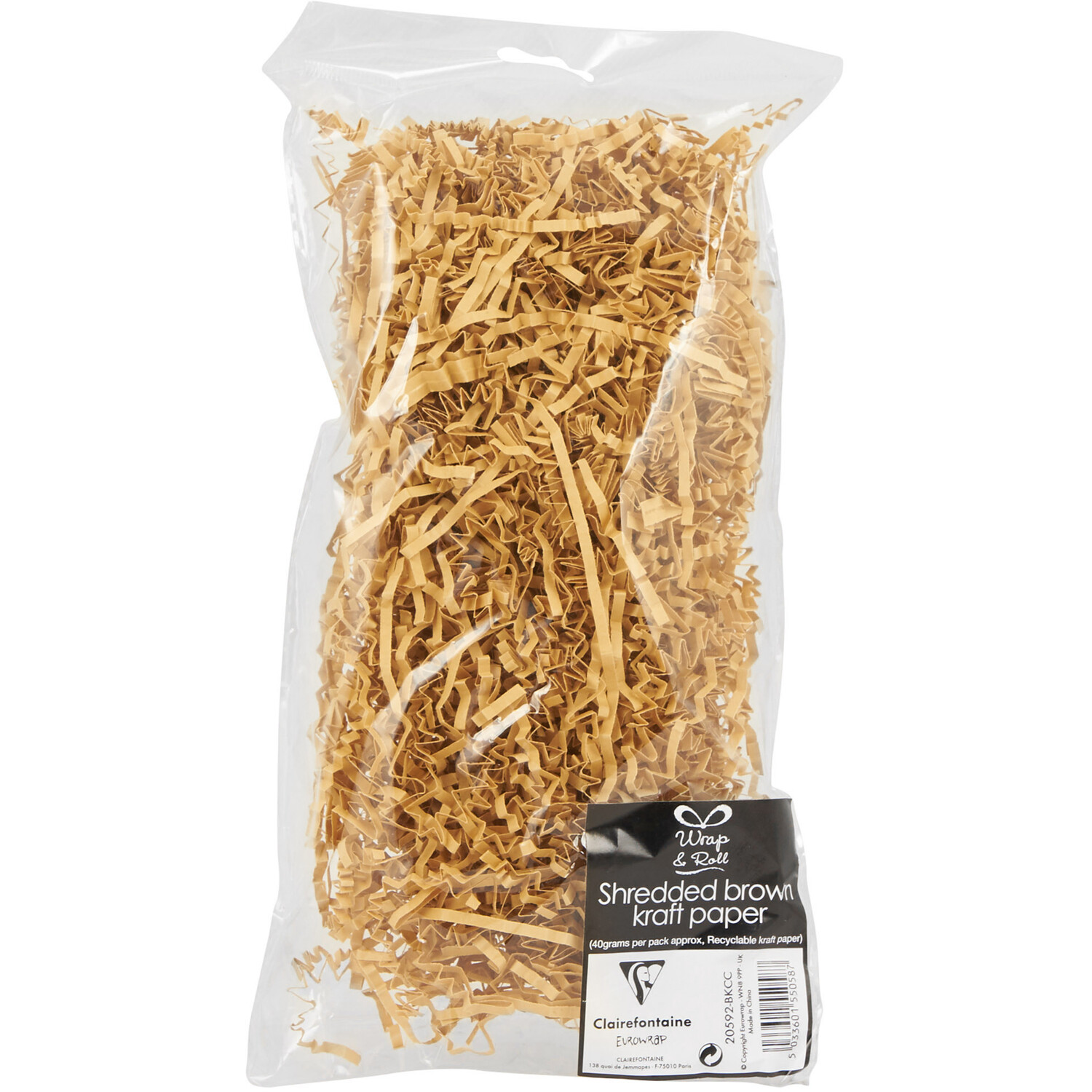 Kraft Shredded Tissue Paper - Brown Image 1