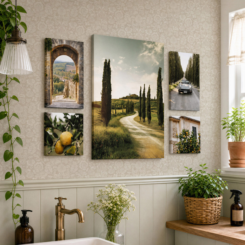 Arthouse 5-in-1 Tuscany Photographic Canvas Set Image 2