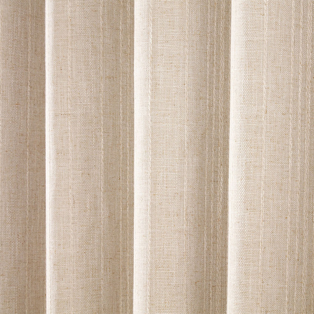 Winslow Stripe Eyelet Blackout CurtainsNatural229cm Image 4