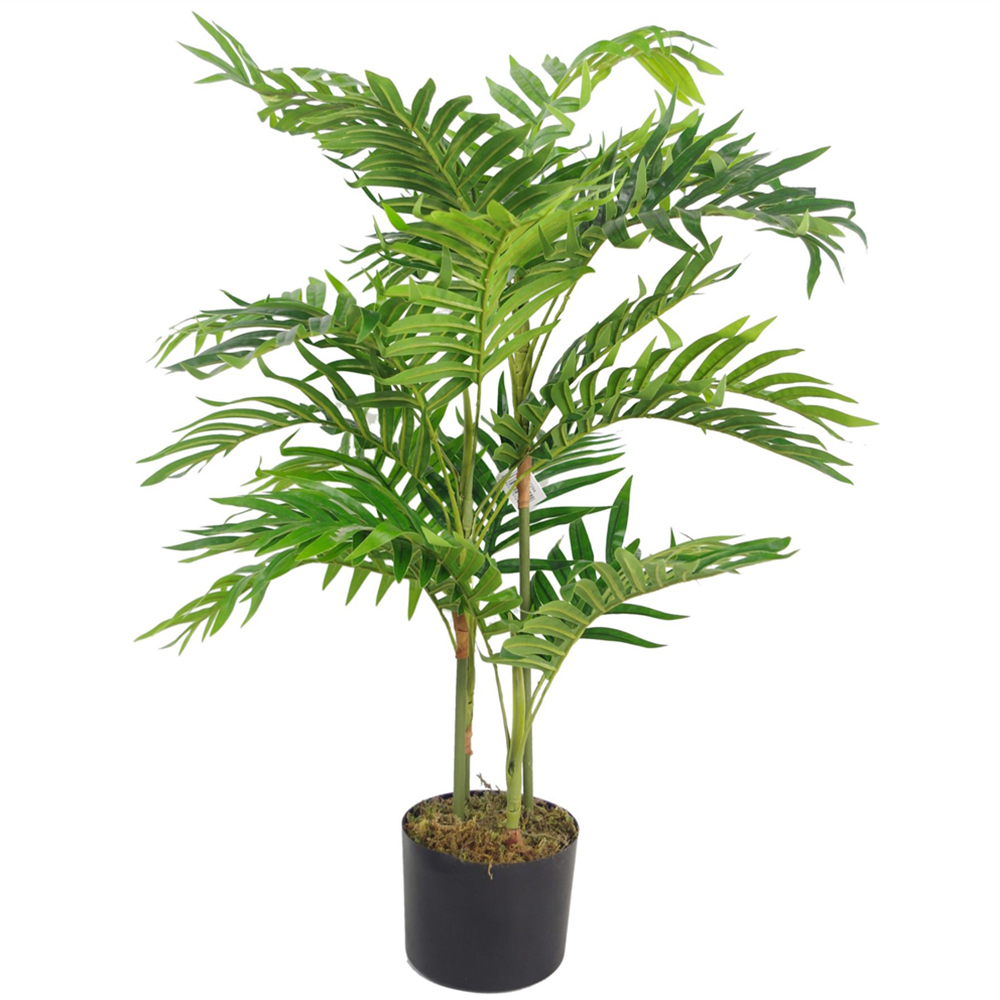 Leaf Artificial Mini Palm Tree Pot 80cm Image 1