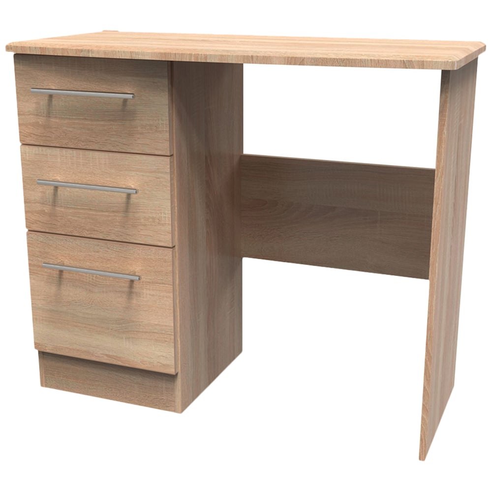 Crowndale Sherwood 3 Drawer Bardolino Oak Vanity Unit Image 4