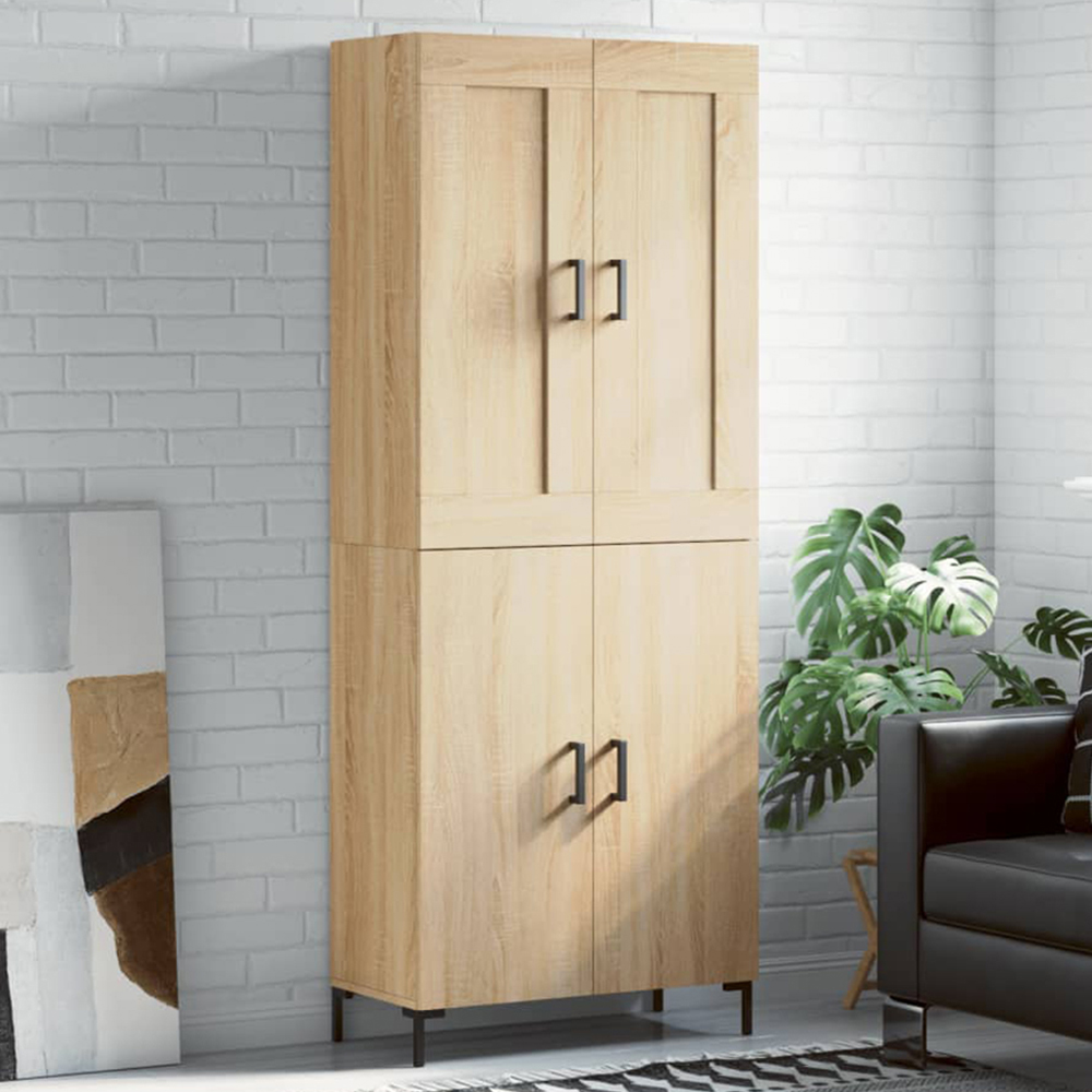 vidaXL Brown Engineered Wood Highboard Image