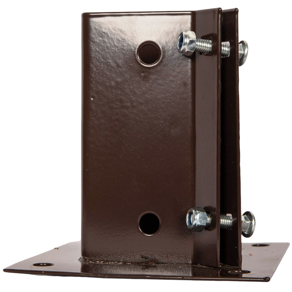 Samuel Alexander 75 x 75mm Bolt Down Metal Garden Fence Post Holder Image 6
