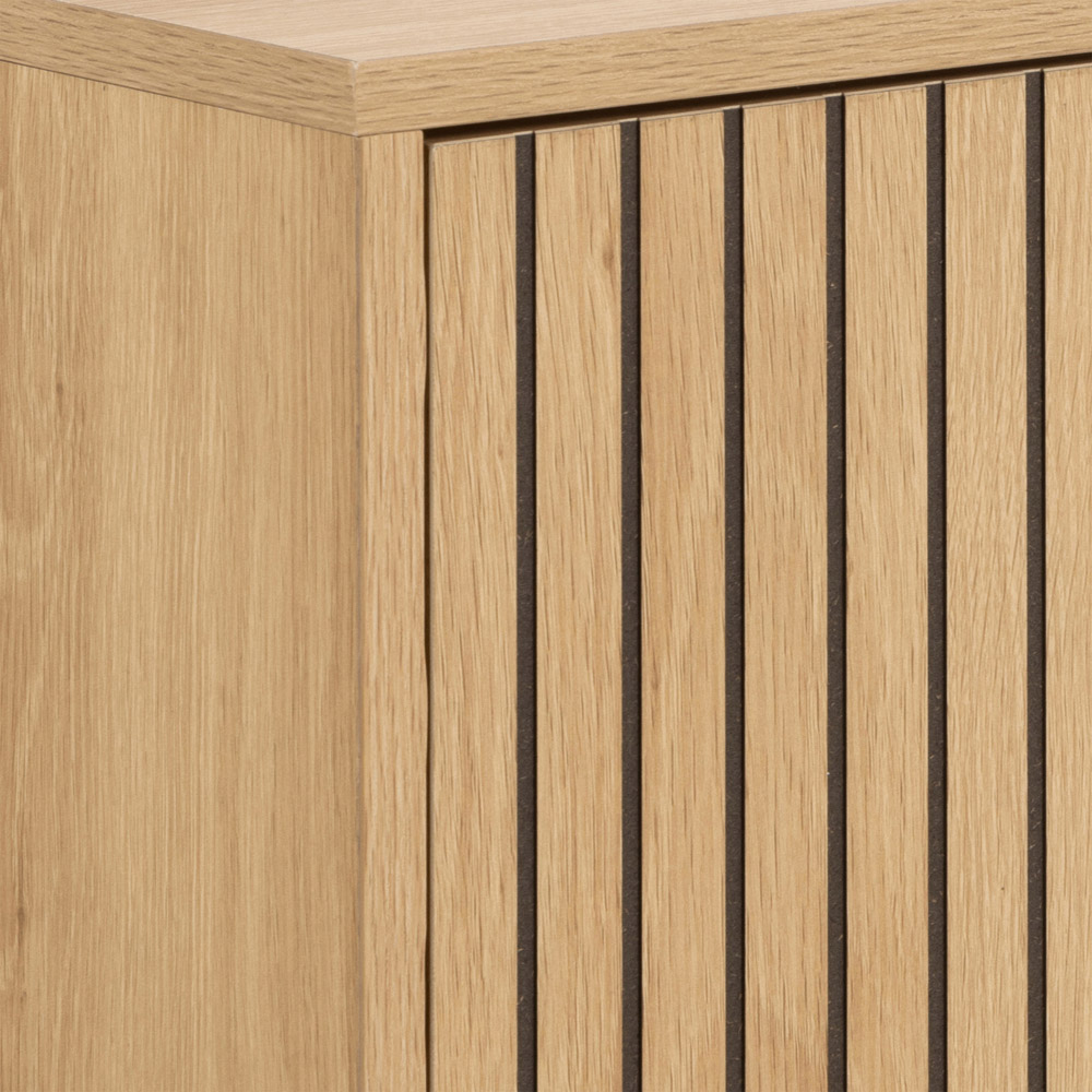 Florence Albany Single Flip Down Door Oak Shoe Cabinet Image 7