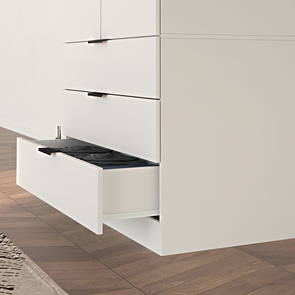 Home Source Phoenix 2 Door 3 Drawer White Wardrobe Image 4