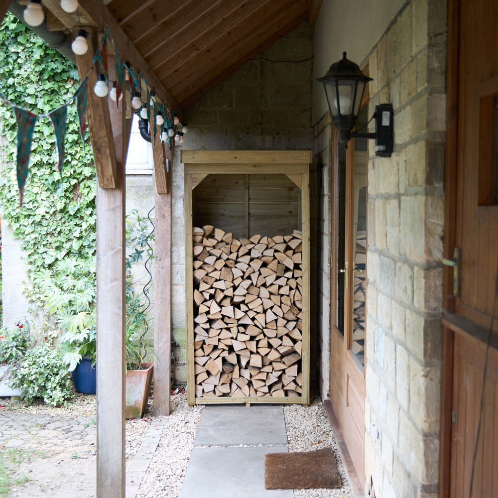 Forest Garden 2.1 x 2.9ft Small Log Storage Image 2