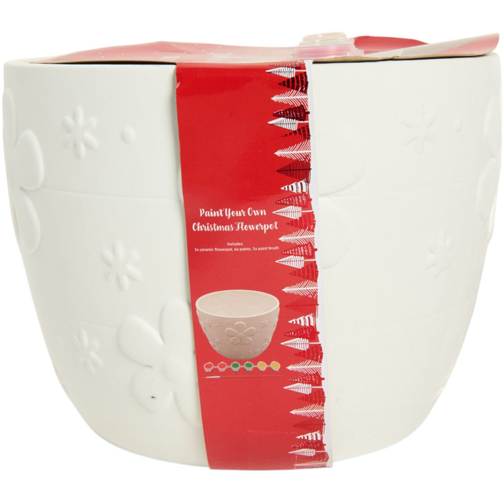 Paint Your Own Christmas Flowerpot Kit Image 5