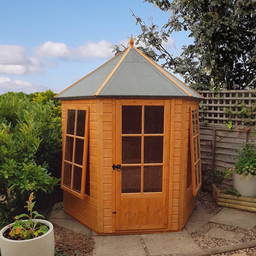 Shire 6 x 6ft Gazebo Single Door Summerhouse Image 6