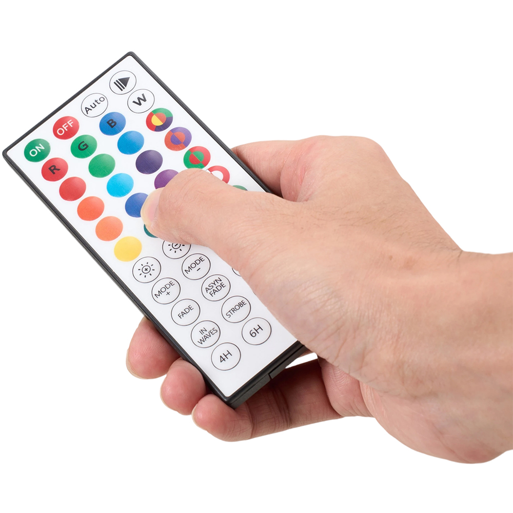 Living and Home RGB Pre-Lit Artificial Christmas Tree Lights with Wood Stand 4ft 1.2m Image 7