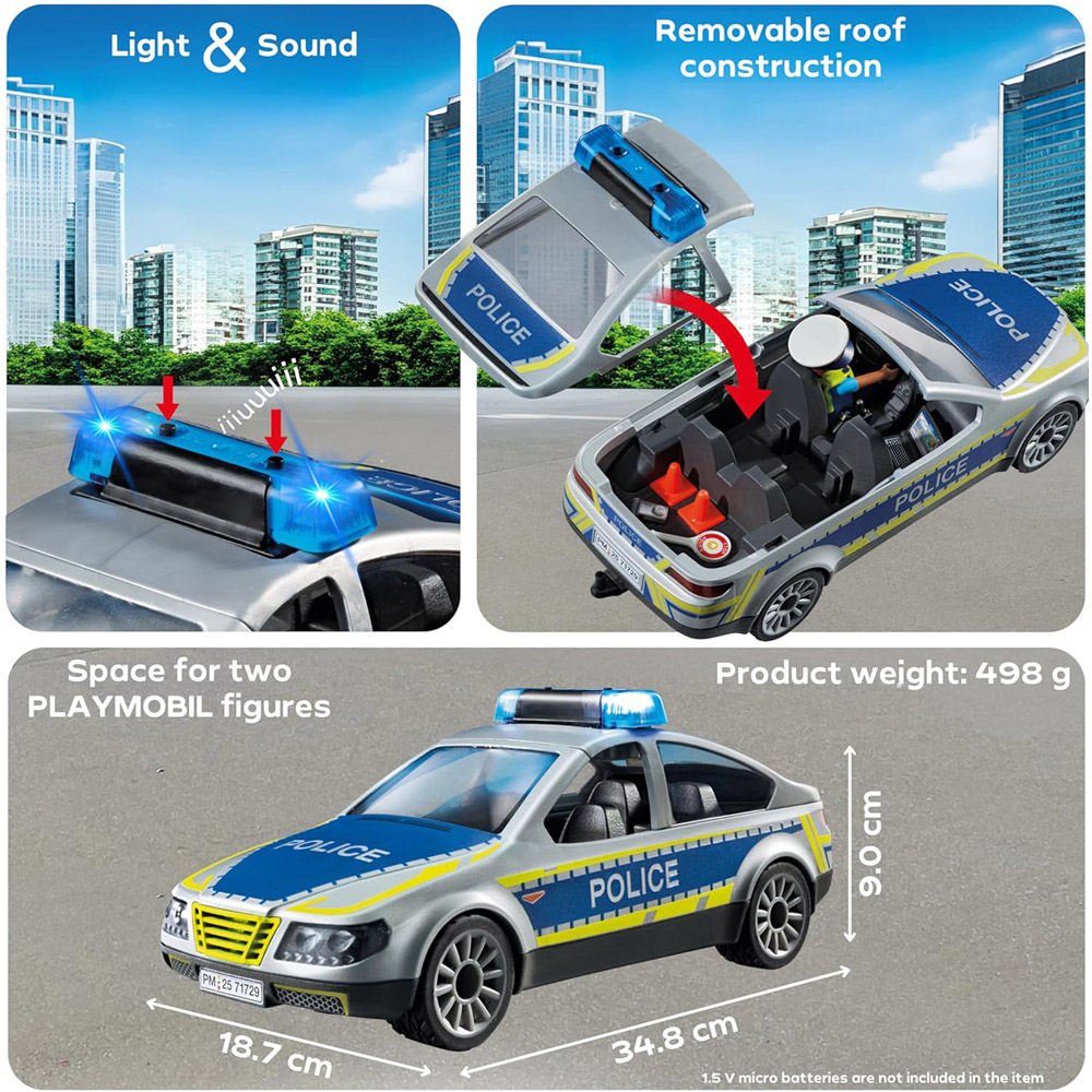 Playmobil Action Heroes Police Patrol Car Playset Image 6