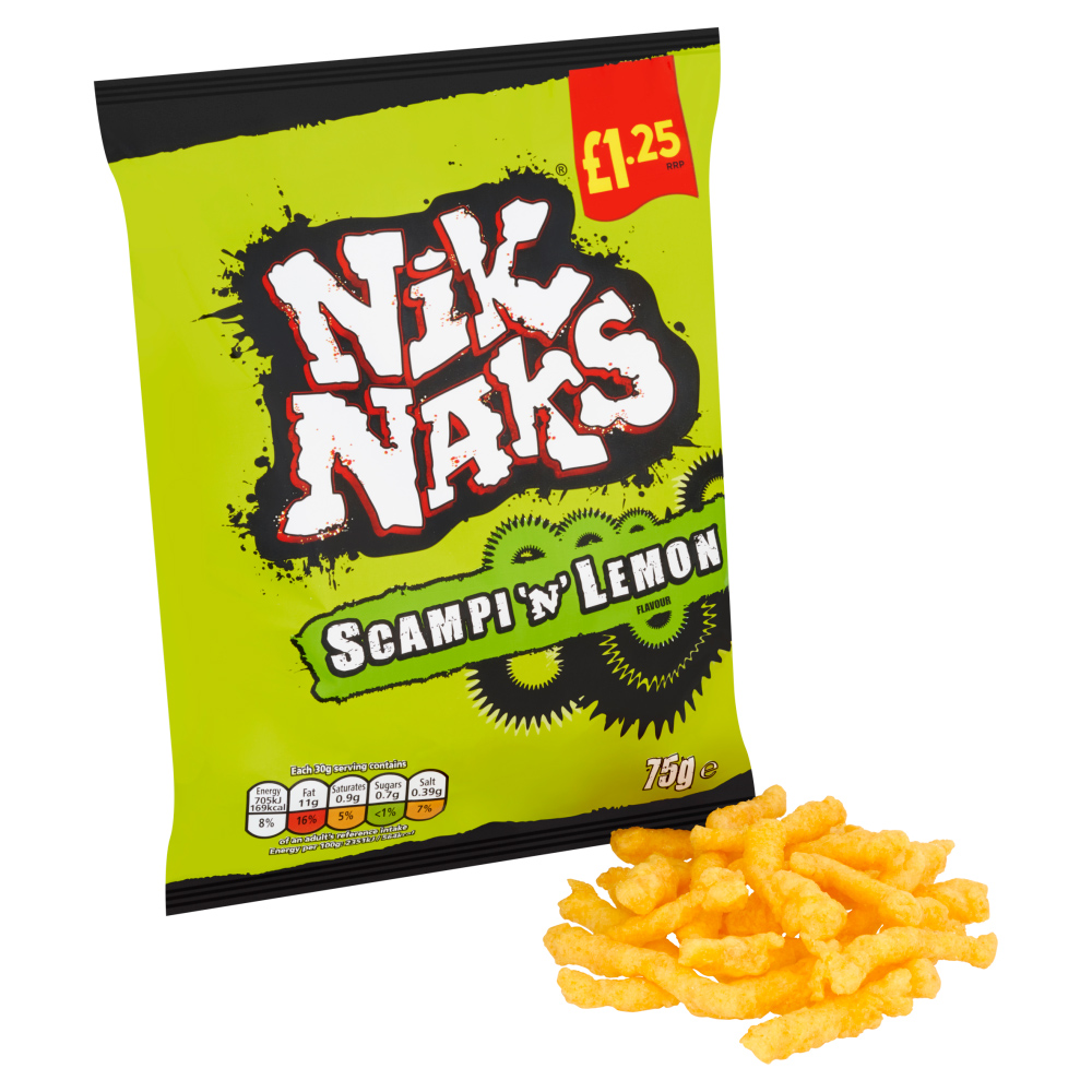 Nik Naks Scampi and Lemon 75g Image 2