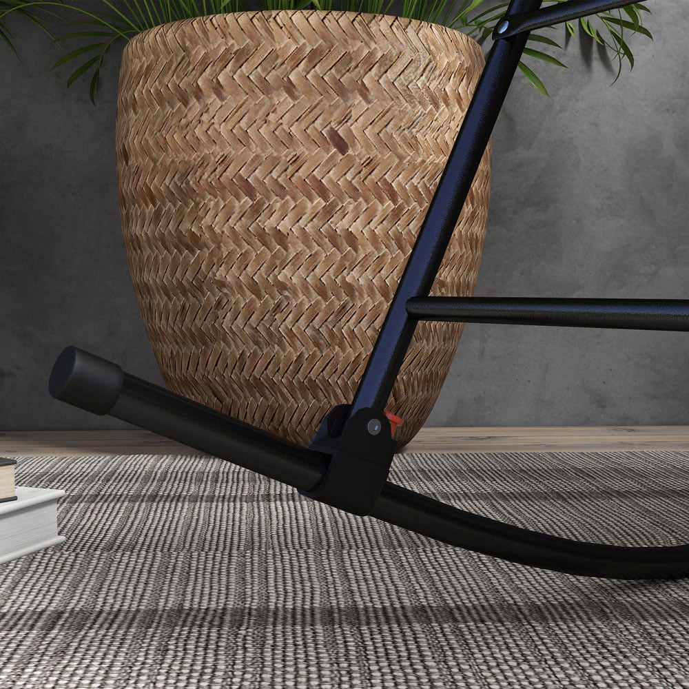 Outsunny Grey Zero Gravity Folding Rocking Chair Image 3