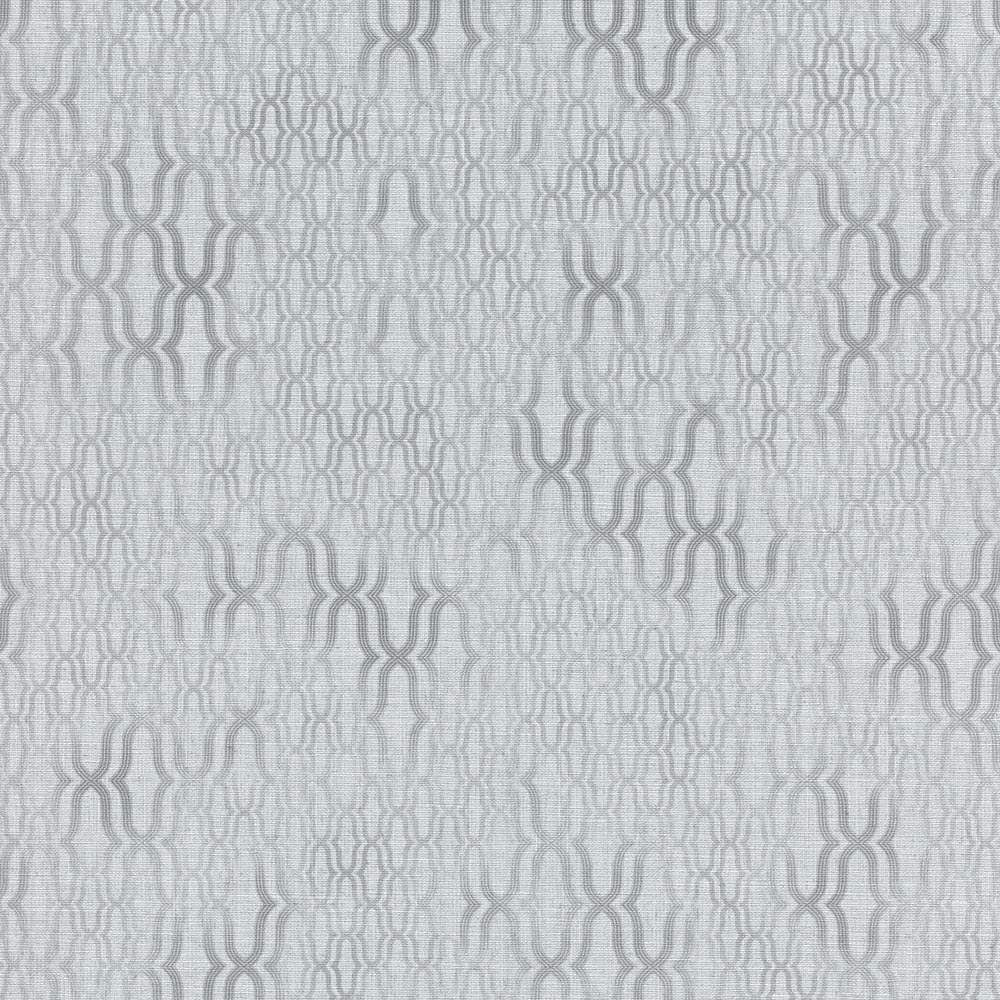 Erismann Soft Geometric Trellis Grey Non Woven Vinyl Wallpaper Image 1