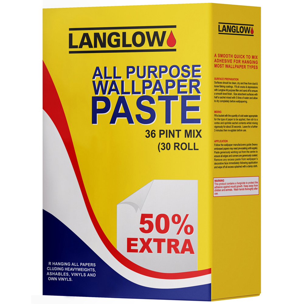 Langlow All Purpose Wallpaper Adhesive - 36pt Image