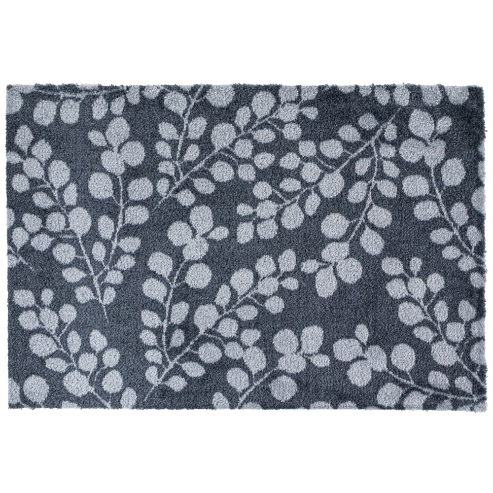 JVL Mega Grey Branches Latex Backed Door Mat and Runner Set Image 4