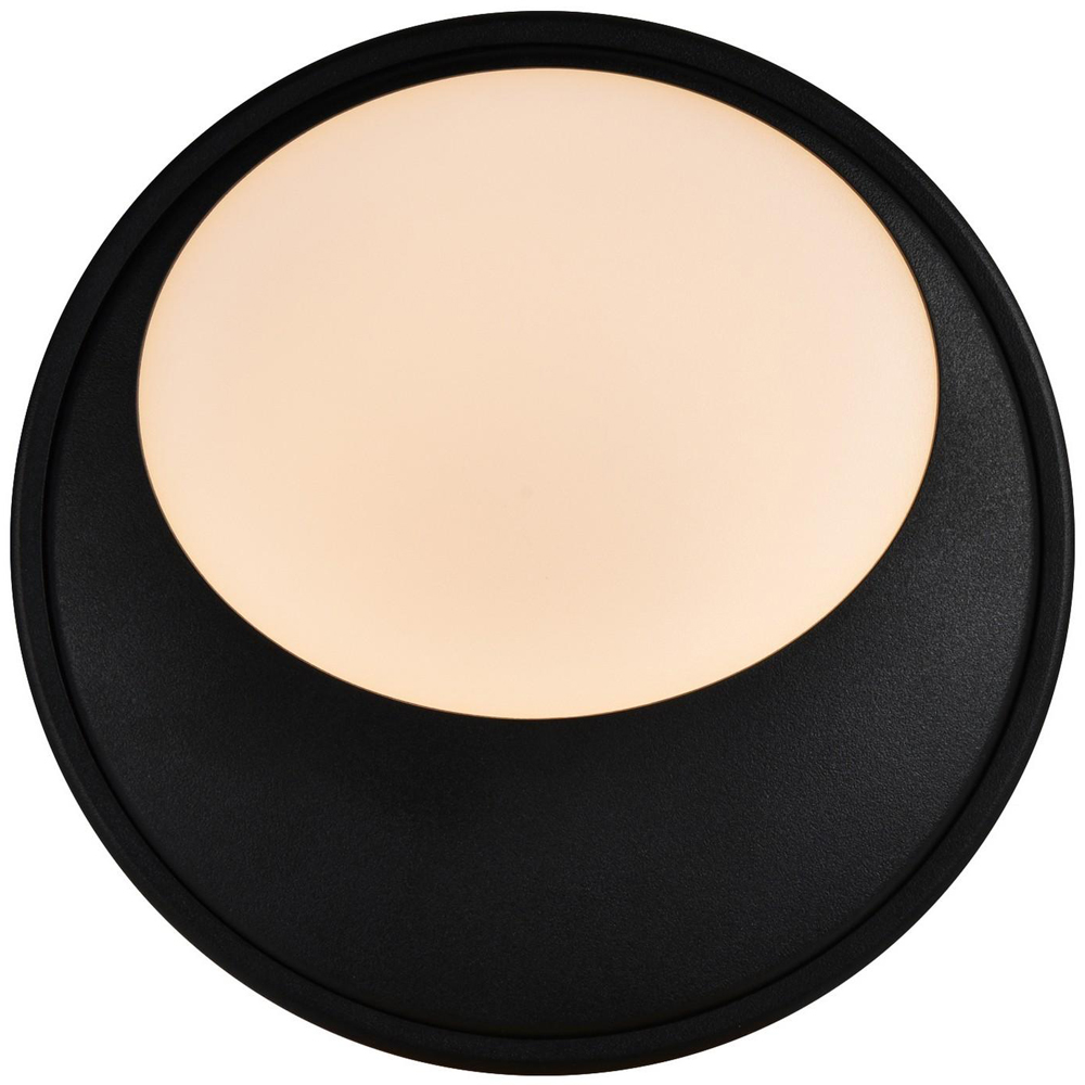 Nordlux Oliver Black Round Outdoor Wall Light with Replaceable Covers Image 5