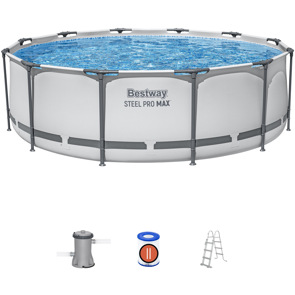 Bestway Steel Pro Max White Round Pool Set 12ft x 39.5 inch Image 3