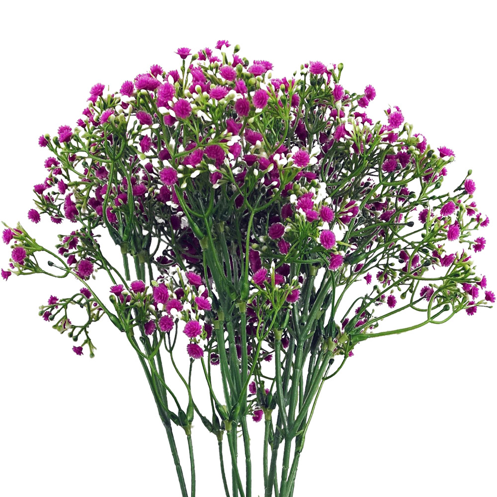 Leaf Pink Gypsophila Artificial Stem 55cm 6 Pack Image 5