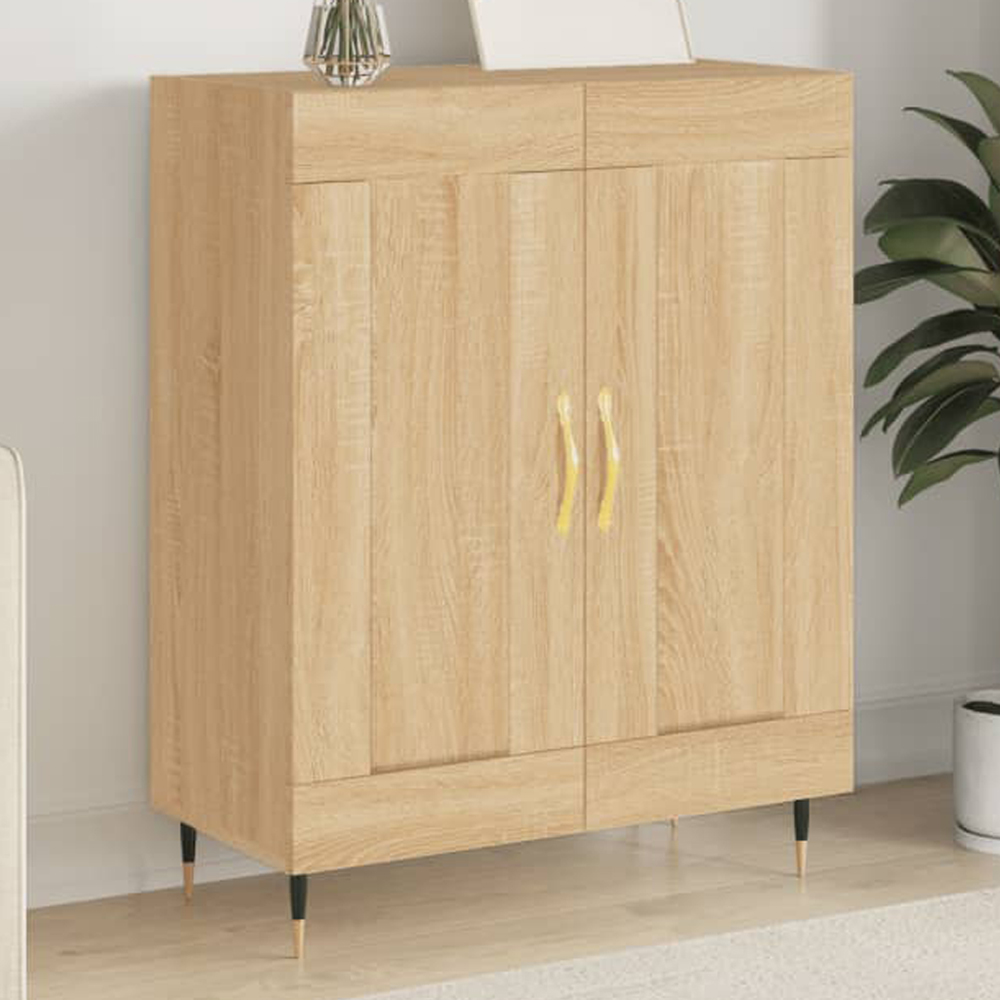 vidaXL 2 Door Sonoma Oak Sideboard Image 1