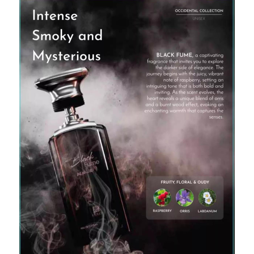 Ahmed Al Maghribi Black Fume Arabian Perfume 100ml Spray Image 6