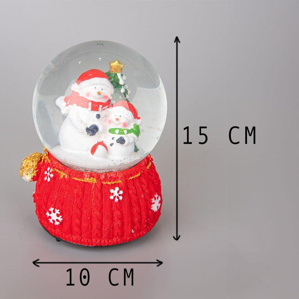 Single Shatchi Christmas Santa Tree Scene Resin Base Musical Snowglobe in Assorted Style Image 5