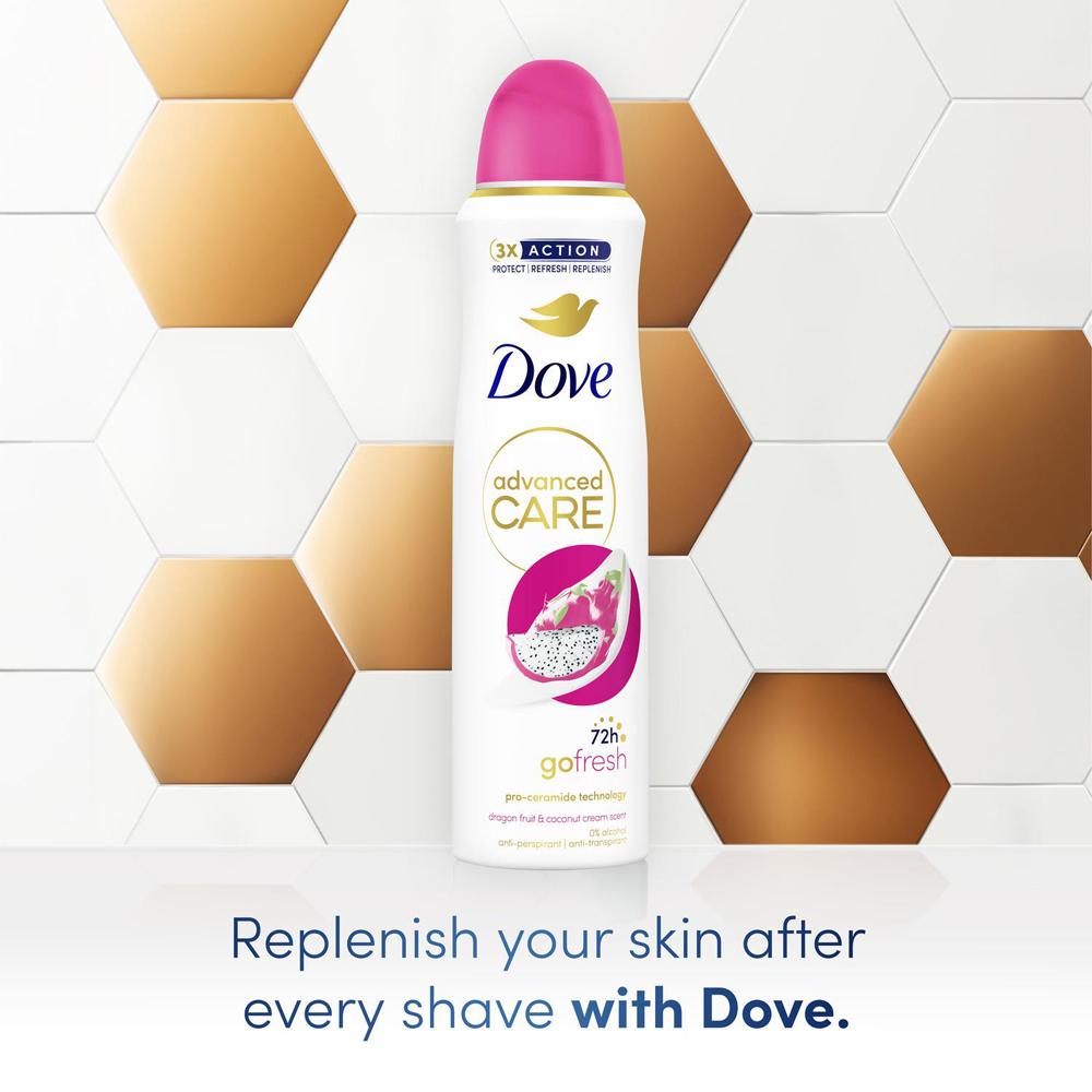 Dove Go Fresh 72Hrs Protection Anti-Perspirant Deodorant 200ml 3 Pack Image 5