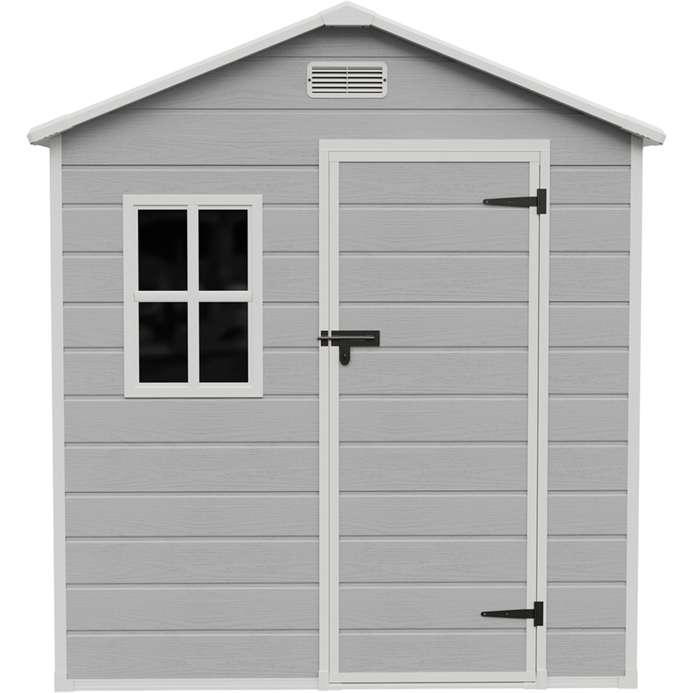 Living and Home 6 x 4ft Plastic Garden Storage Shed with Window and Floor Image 2
