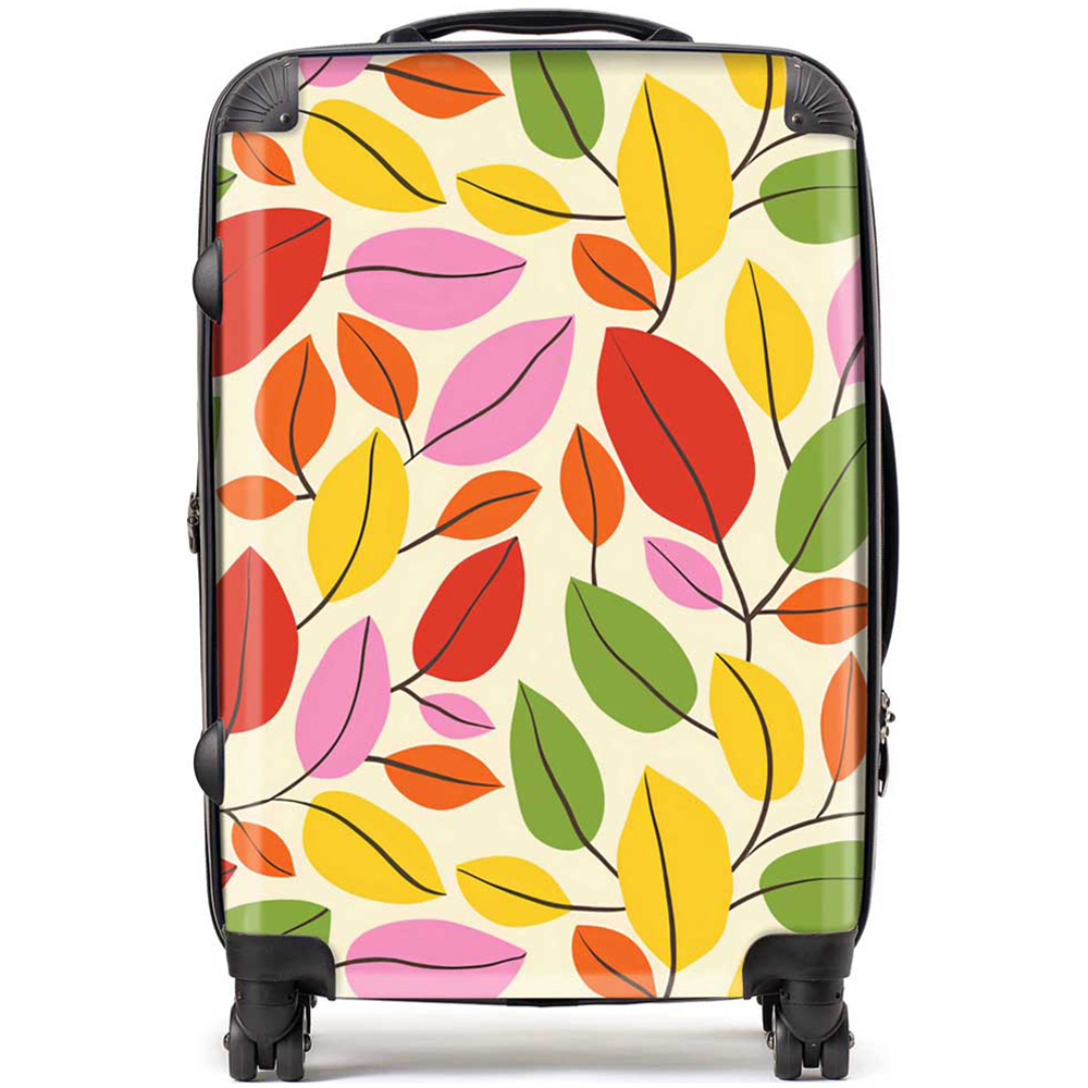 Warren Reed Designer Medium Autumn Leaves Suitcase Image 1