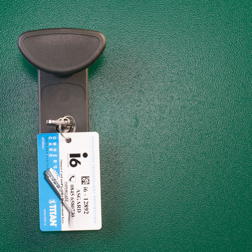 Asgard Centurion 5 x 11ft Double Door Grey High Security Apex Garden Shed Image 8