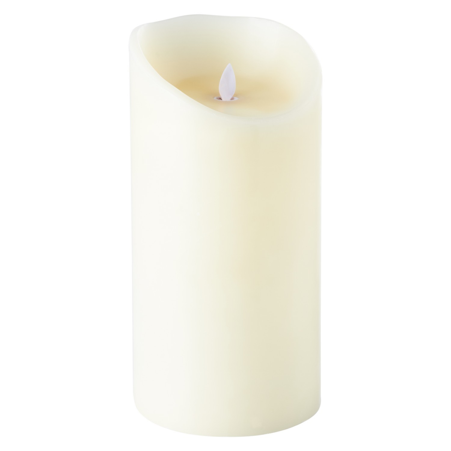 Neutral Flicker LED Candle 25 x 13cm Image
