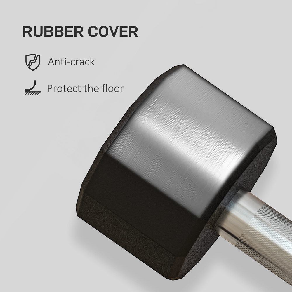 SPORTNOW 12 Sided Shape Dumbbell Set 4kg 2 Pack Image 5