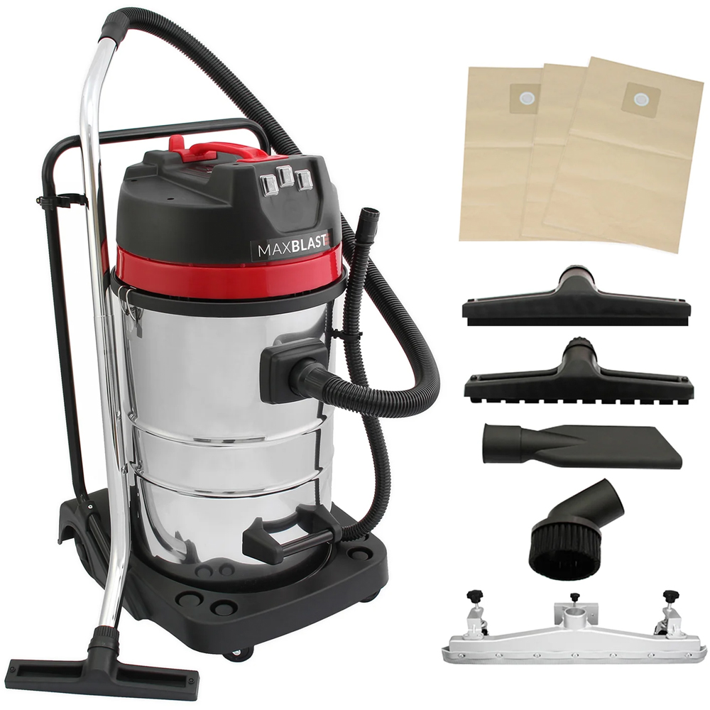 MonsterShop Industrial Vacuum Cleaner with 3 Hoover Bag 3000W Image 1