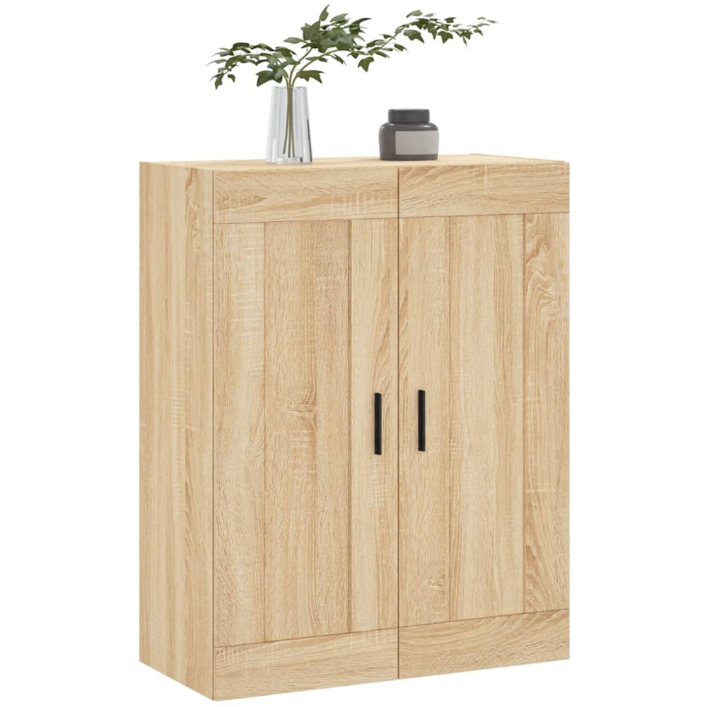 vidaXL 2 Door Sonoma Oak Wall Mounted Large Cabinet Image 4