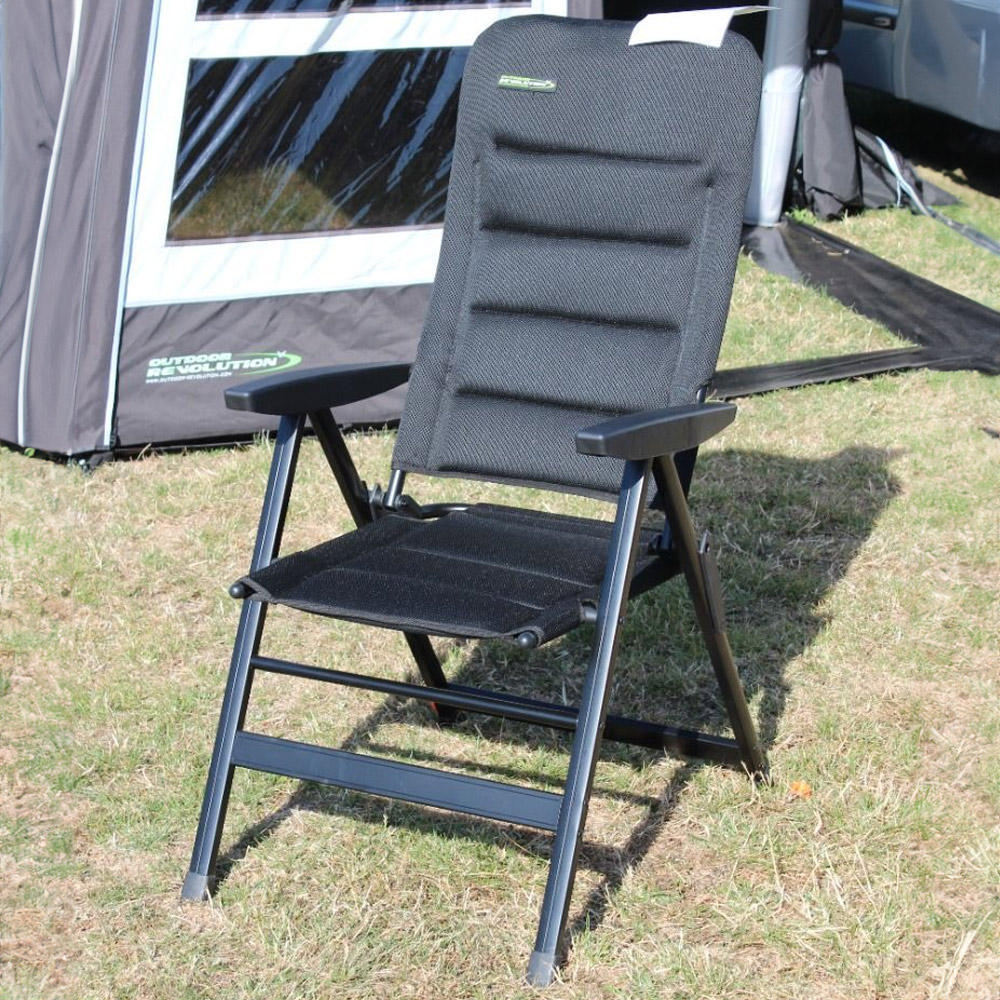 Outdoor Revolution Turin Black Air Mesh Chair Image 1