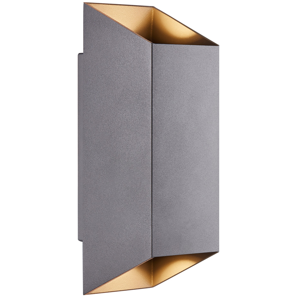 Nordlux Nico Square 22 Anthracite Wall Light Image 1