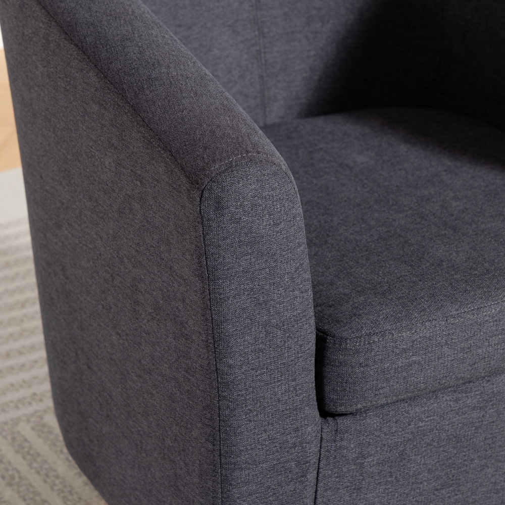 Artemis Home Millie Charcoal Grey Fabric Accent Chair Image 2