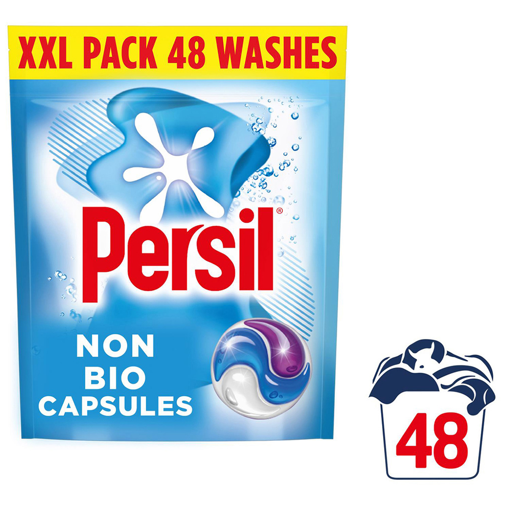 Persil 3 in 1 Non-Bio Washing Capsules 48 Washes 1012.8g 4 Pack Image 4