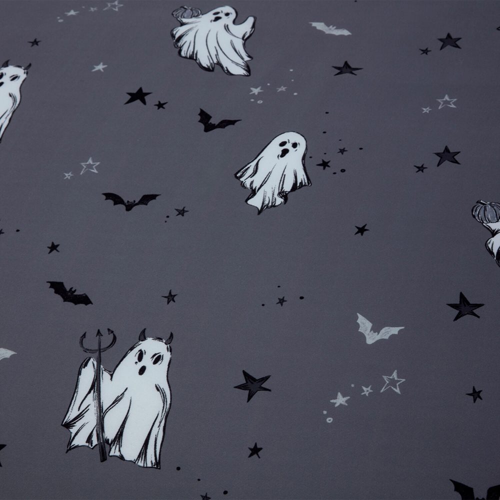 Ghostly Ghouls Duvet Set Grey King Image 5