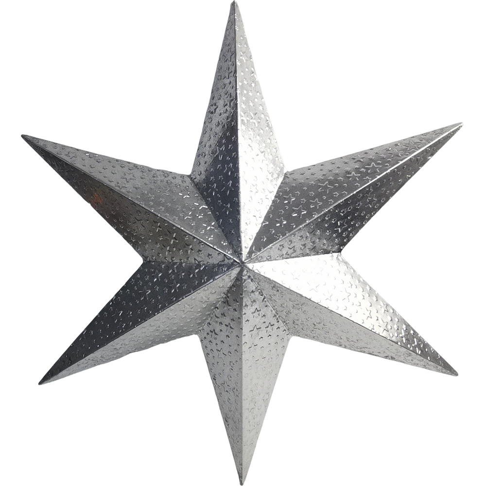 Large Metal Star Silver Image 1