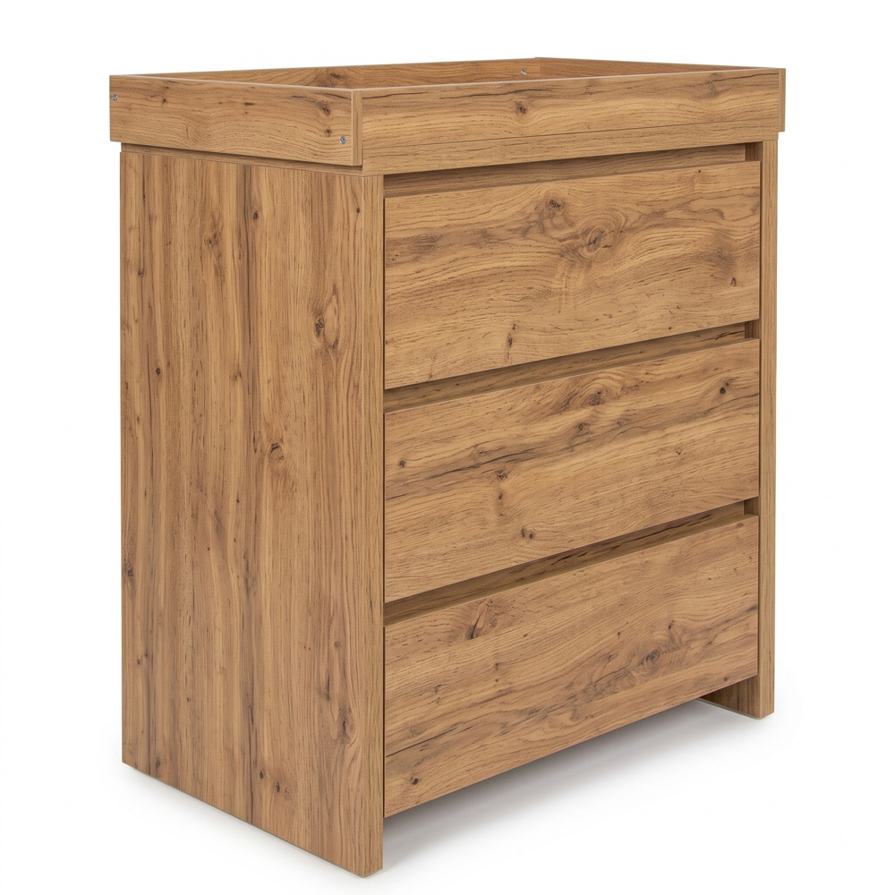 Shefa 880 3 Drawer Cremona Oak Kids Changing Unit Image 2