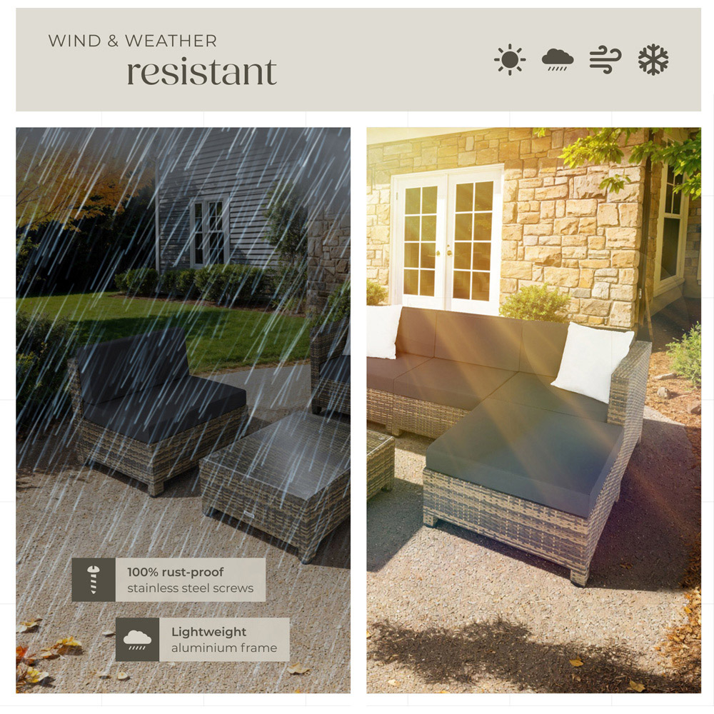 tectake Nature Garden Furniture Set Image 7