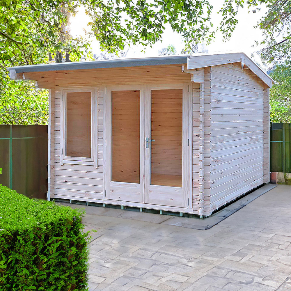 Shire Marlborough 8 x 10ft Double Door Log Cabin Image 4