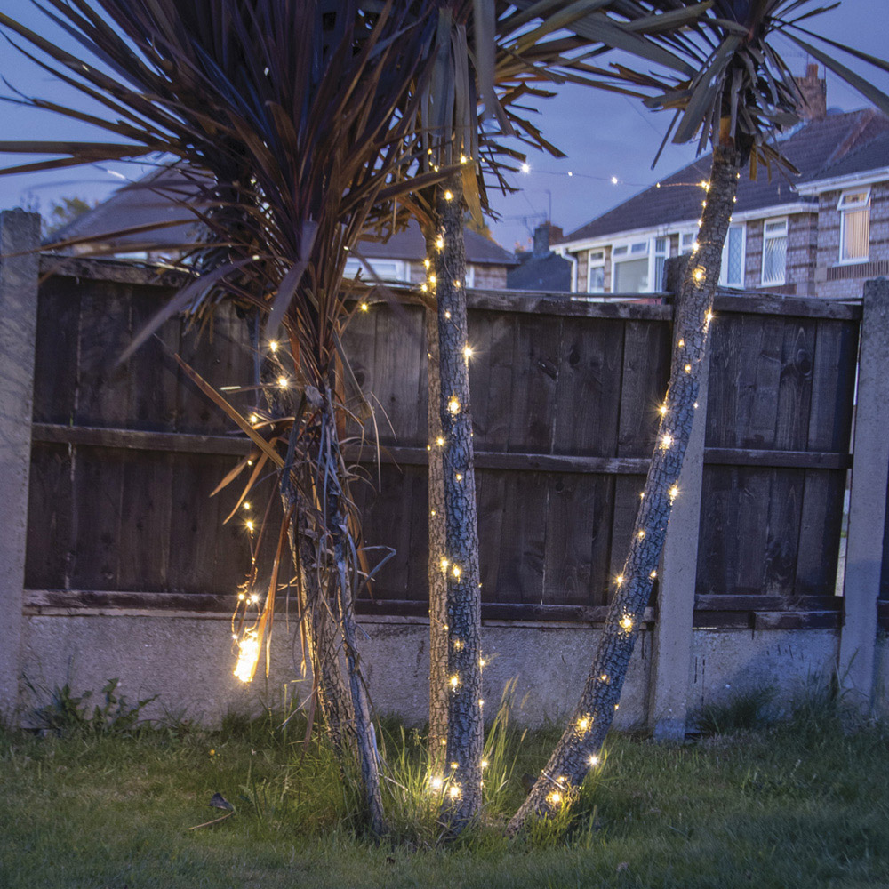 GardenKraft 200 Warm White LED Solar String Light Image 3