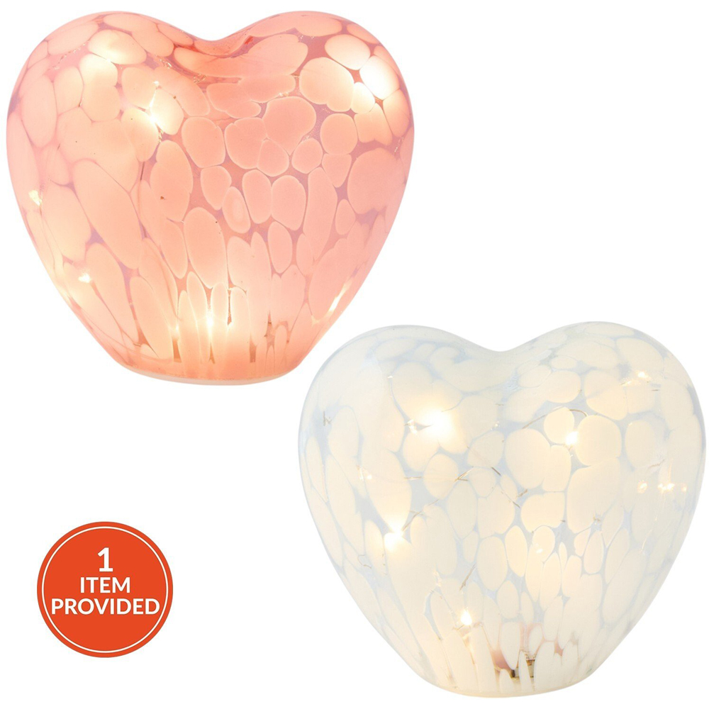 Glass Heart LED Lamp Image 2