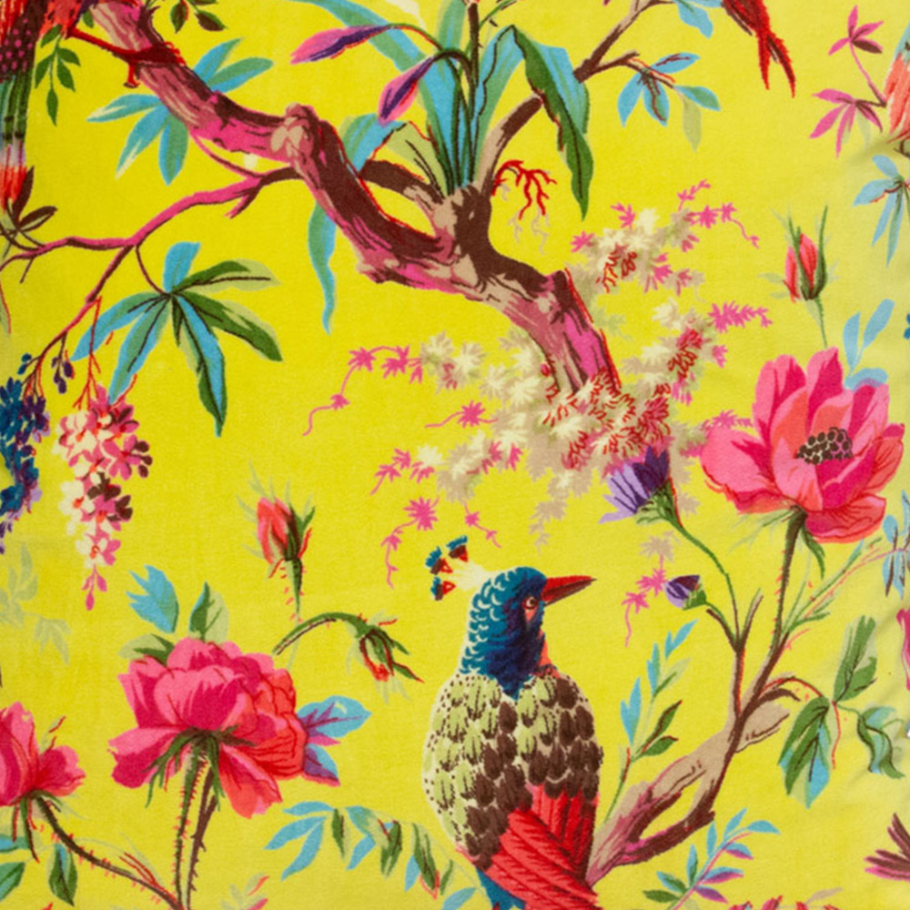 Paoletti Paradise Aracia Velvet Cushion Image 3