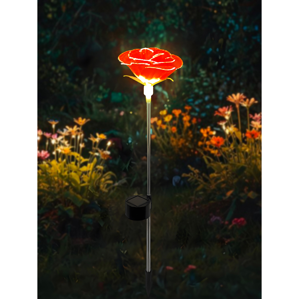 Avilo Solar Rose Garden Stake Light Image 2